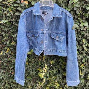 Cropped Denim Jean Jacket